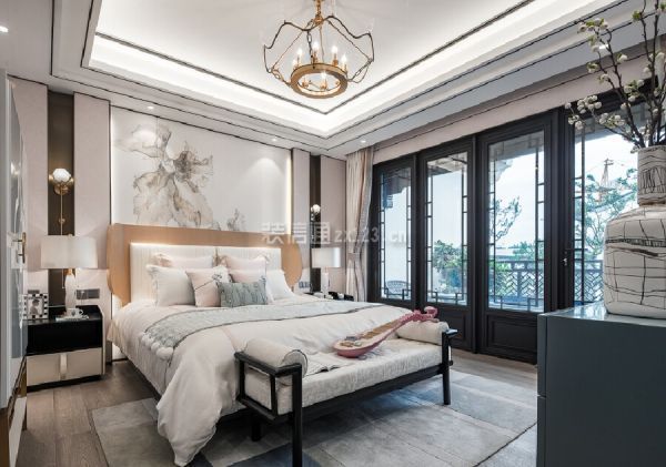 400平米中式風格別墅女孩房裝修效果圖