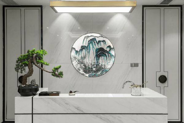 400平米中式風格別墅吧臺裝修效果圖